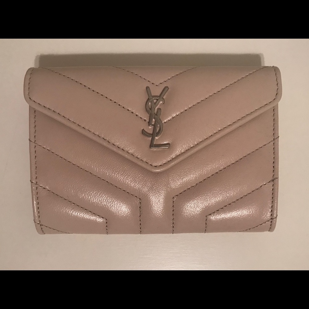 Beige Saint Laurent Wallet